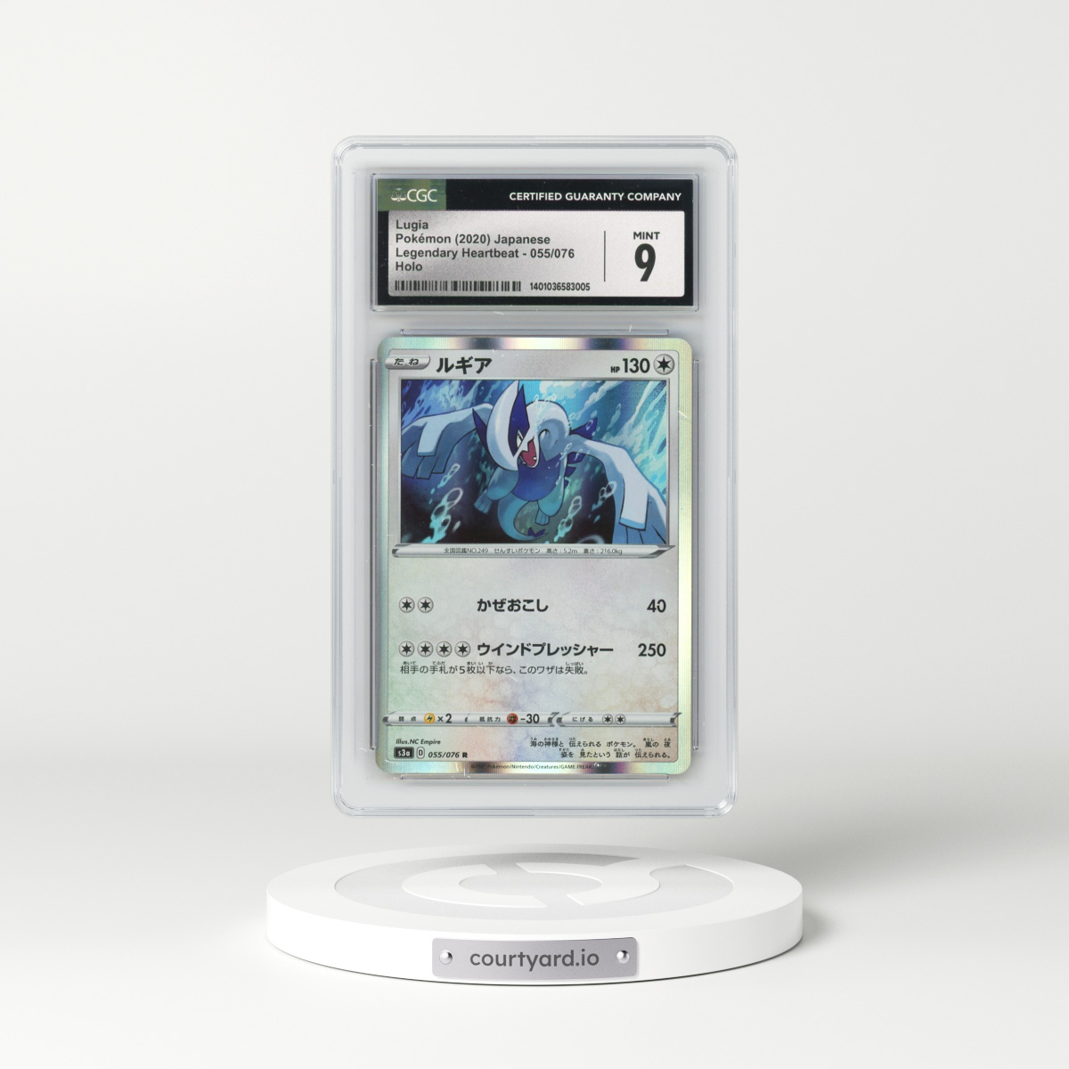 2020 Legendary Heartbeat #055/076 Lugia - Holo (CGC 9 MINT)