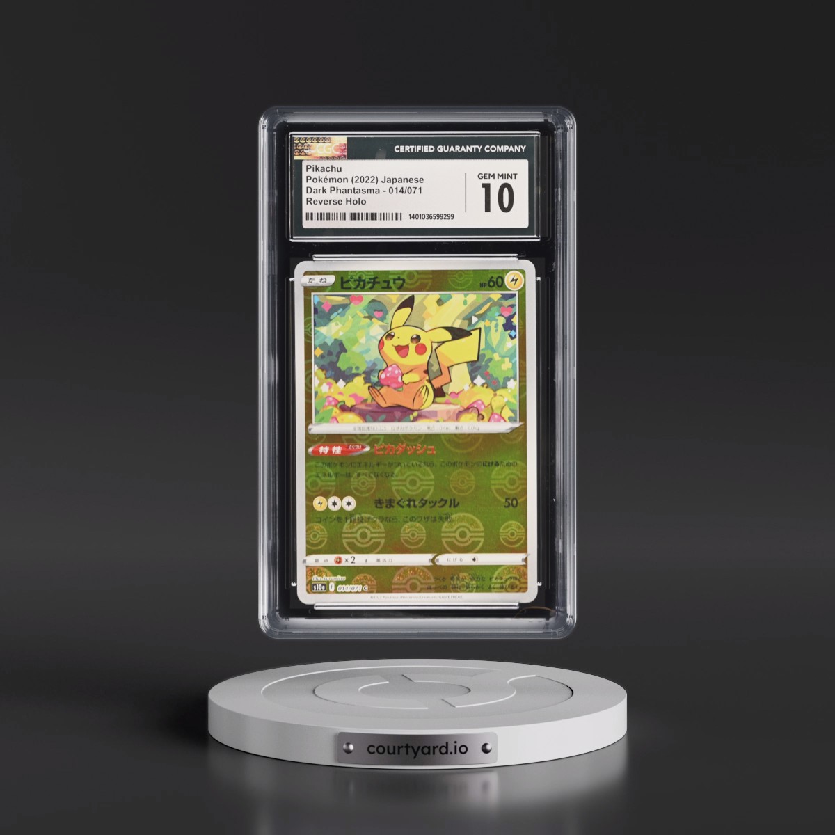 2021 Dark Phantasma #014/071 Pikachu - Reverse Holo Poké Ball (CGC 10 GEM MINT)