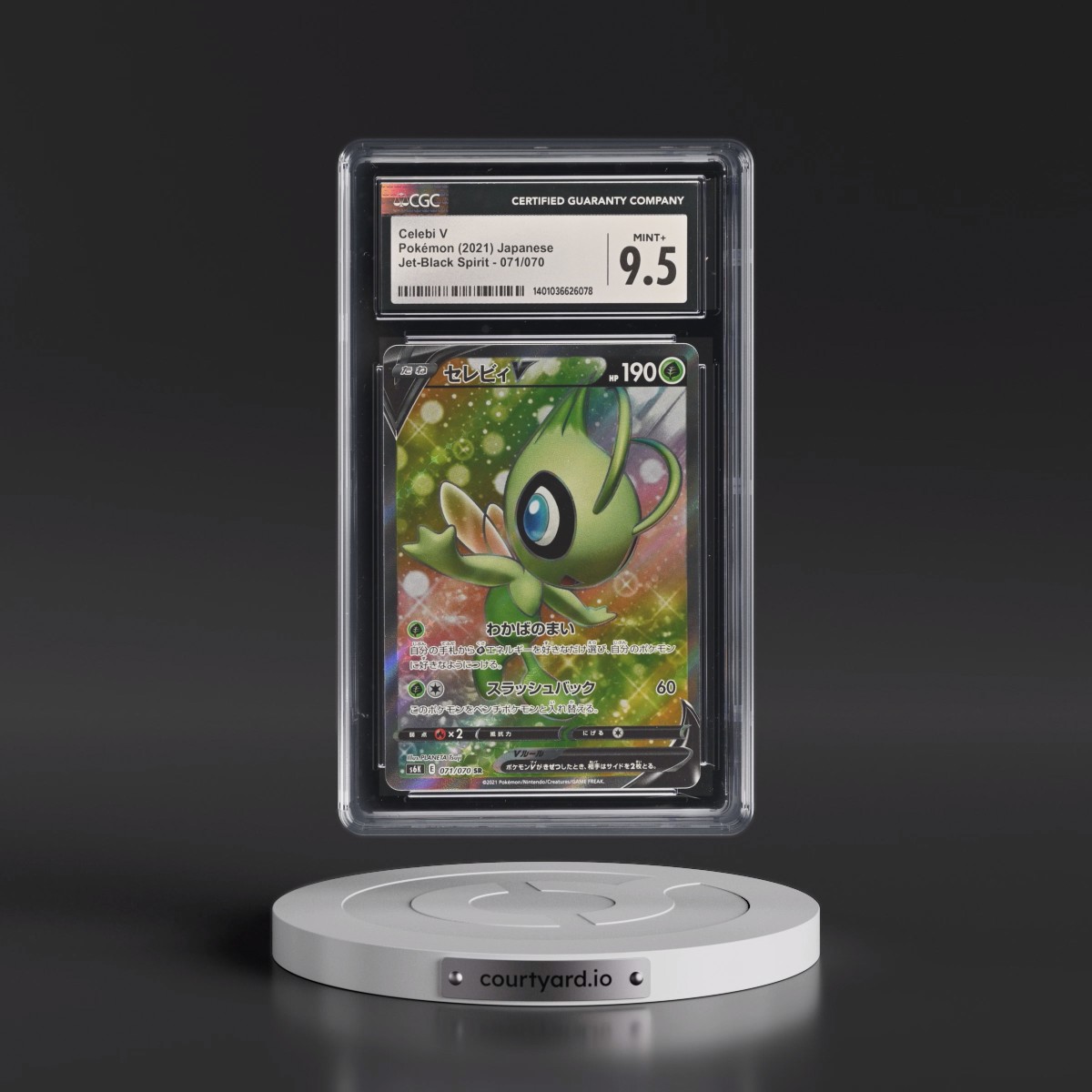 2021 Jet-Black Spirit #071/070 Celebi V - Super Rare Holo (CGC 9.5 MINT+)