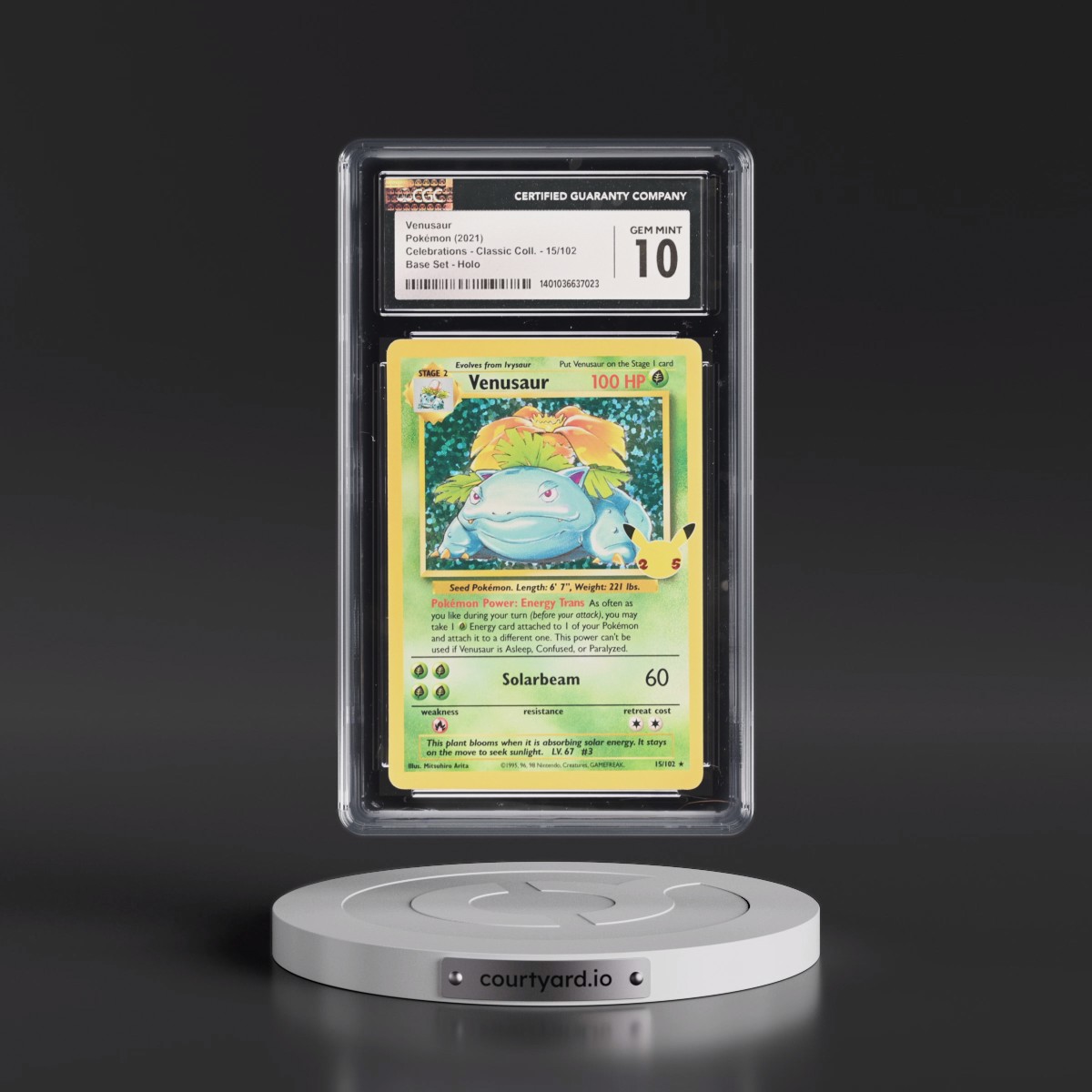 2021 Celebrations - Classic Collection #15/102 Venusaur - Base Set Holo (CGC 10 GEM MINT)