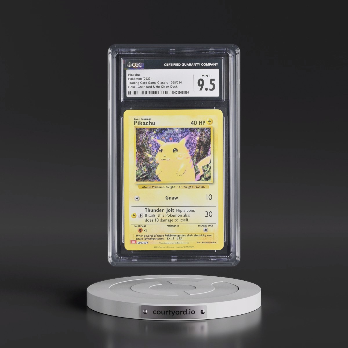 2023 Trading Card Game Classic - CLV, CLC, CLB #008/034 Pikachu - Charizard & Ho-Oh ex Deck - CLC Holo (CGC 9.5 MINT+)