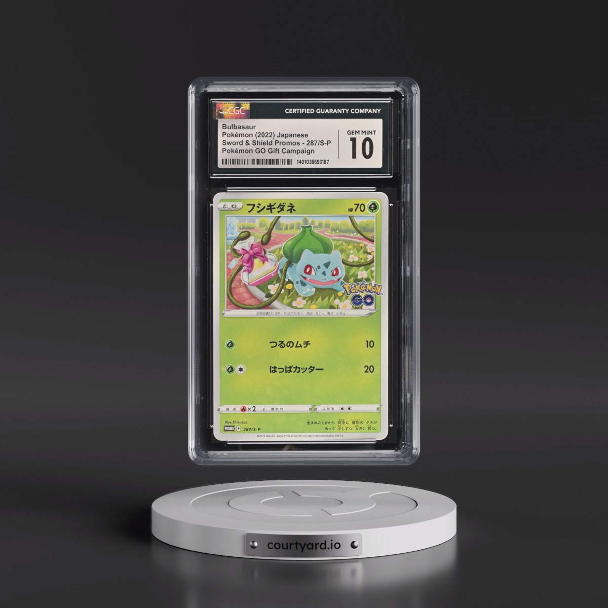 2019 Sword & Shield Promos #287/S-P Bulbasaur - Pokémon GO Promo Gift Campaign (CGC 10 GEM MINT)