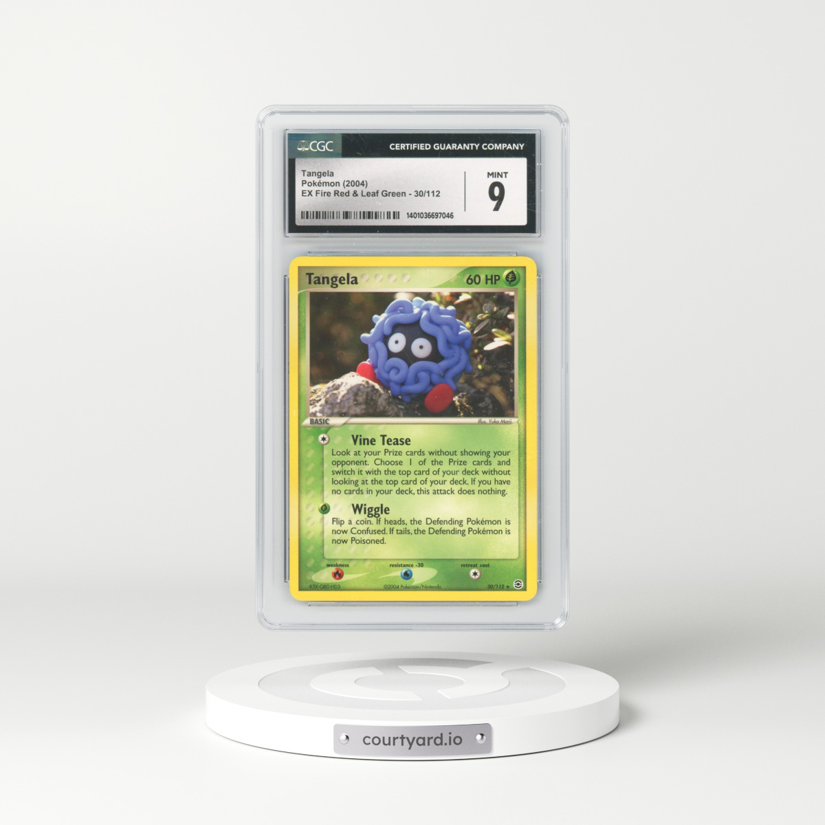 2004 EX Fire Red & Leaf Green #30/112 Tangela (CGC 9 MINT)