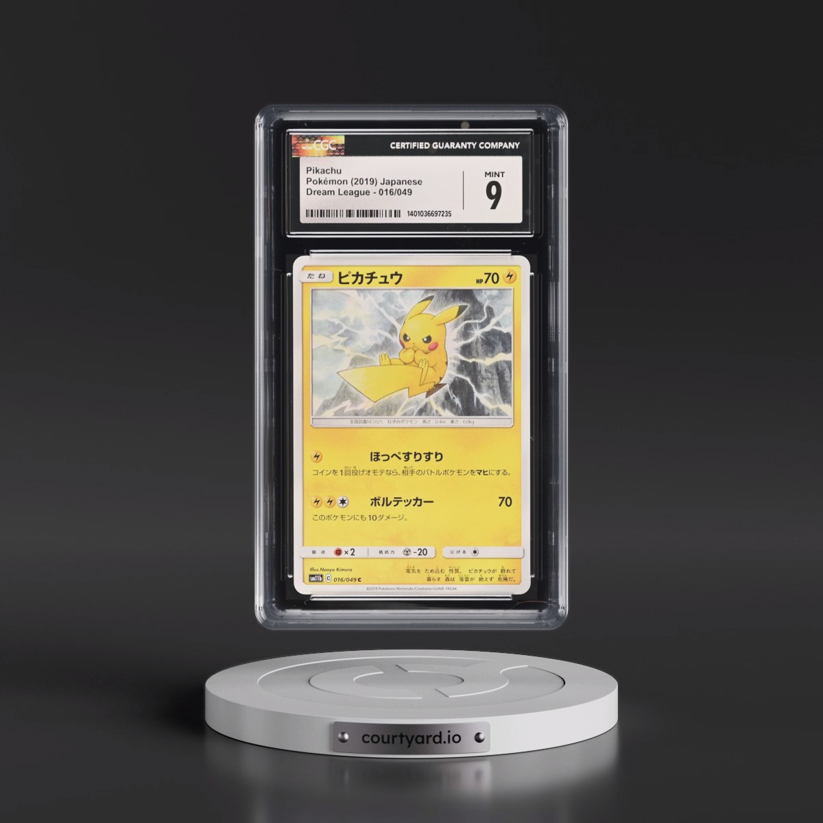 2019 Dream League #016/049 Pikachu (CGC 9 MINT)