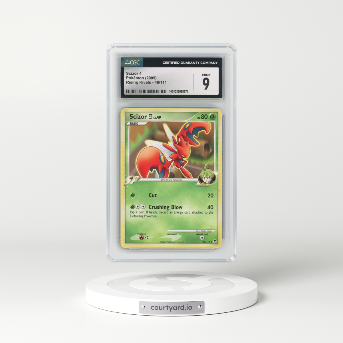 2009 Rising Rivals #48/111 Scizor 4 (CGC 9 MINT)