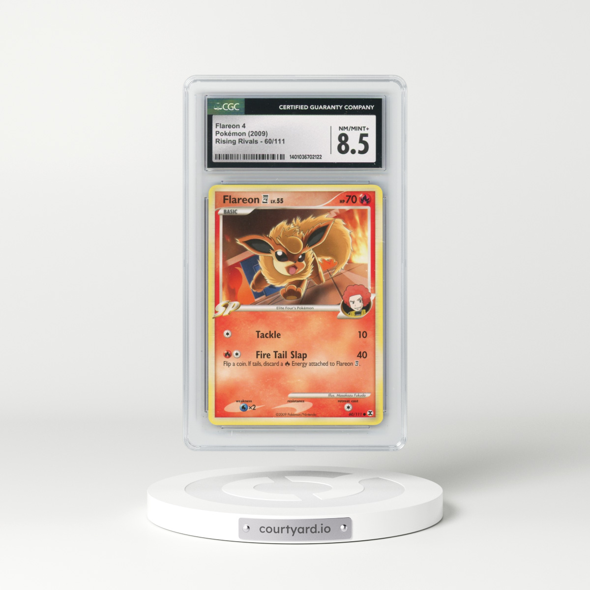 2009 Rising Rivals #60/111 Flareon 4 (CGC 8.5 NM-MT+)