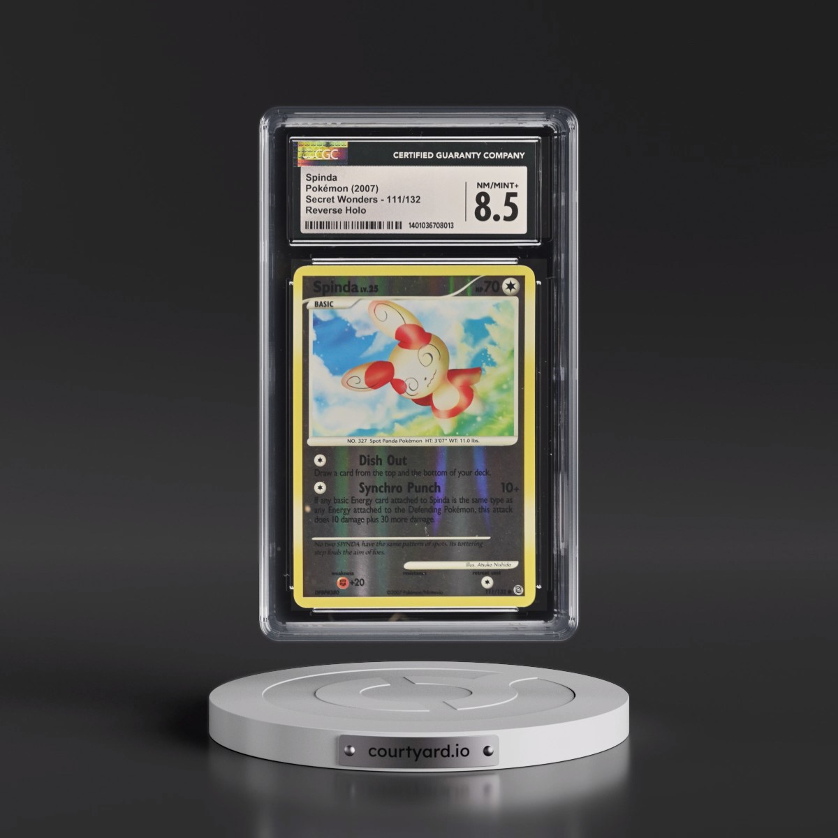 2007 Secret Wonders #111/132 Spinda - Reverse Holo (CGC 8.5 NM-MT+)