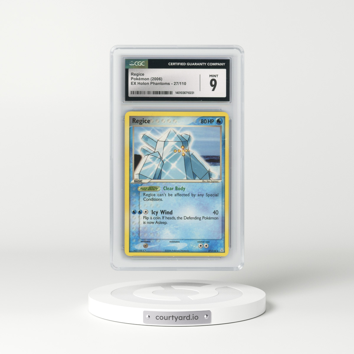 2006 EX Holon Phantoms #27/110 Regice (CGC 9 MINT)