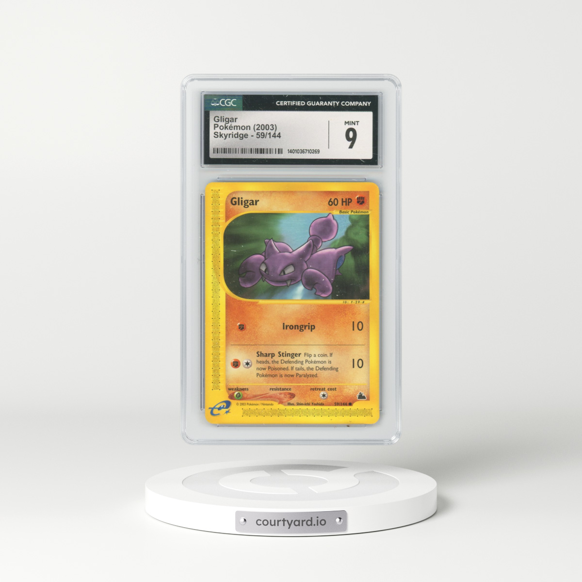 2003 Skyridge #59/144 Gligar (CGC 9 MINT)