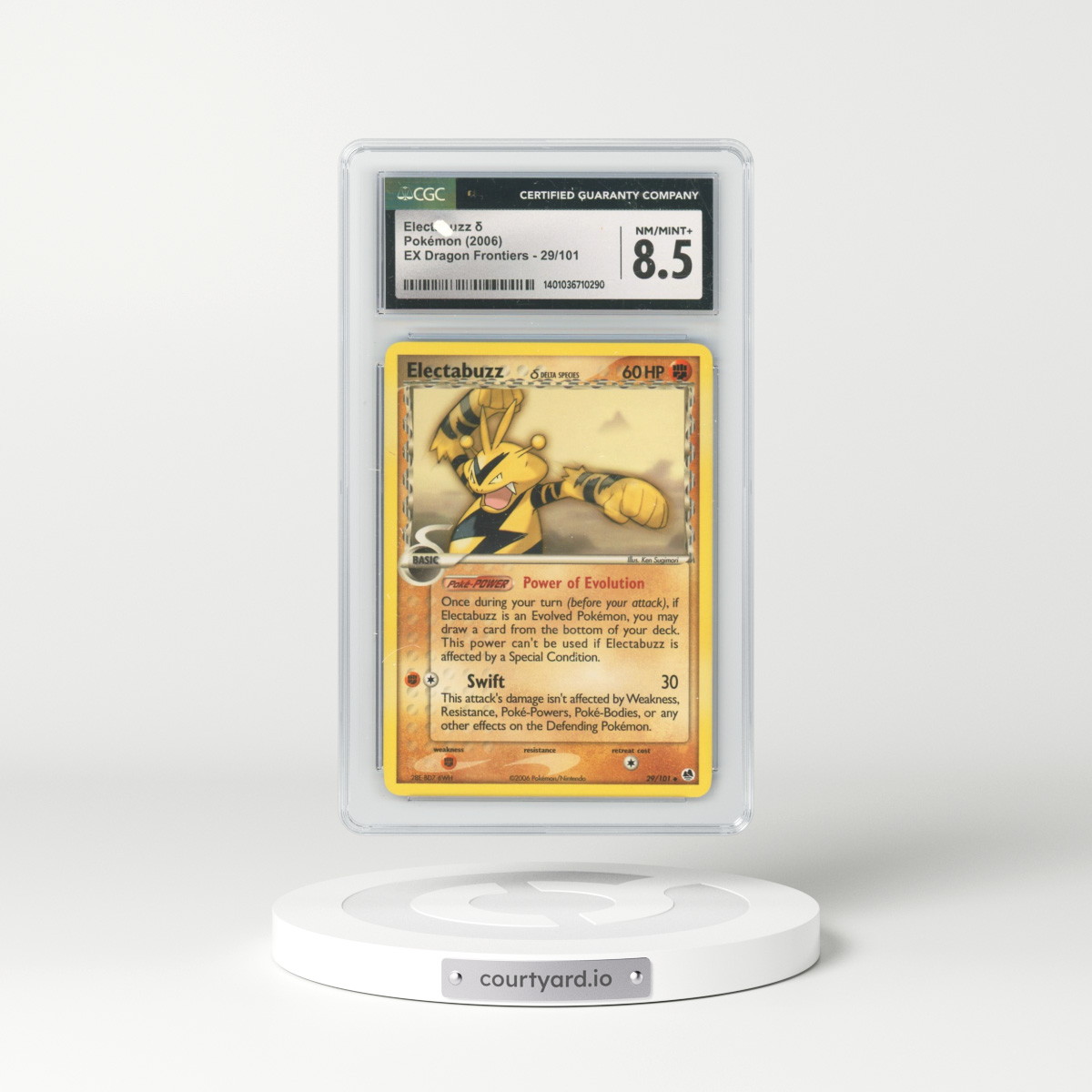 2006 EX Dragon Frontiers #29/101 Electabuzz δ (CGC 8.5 NM-MT+)