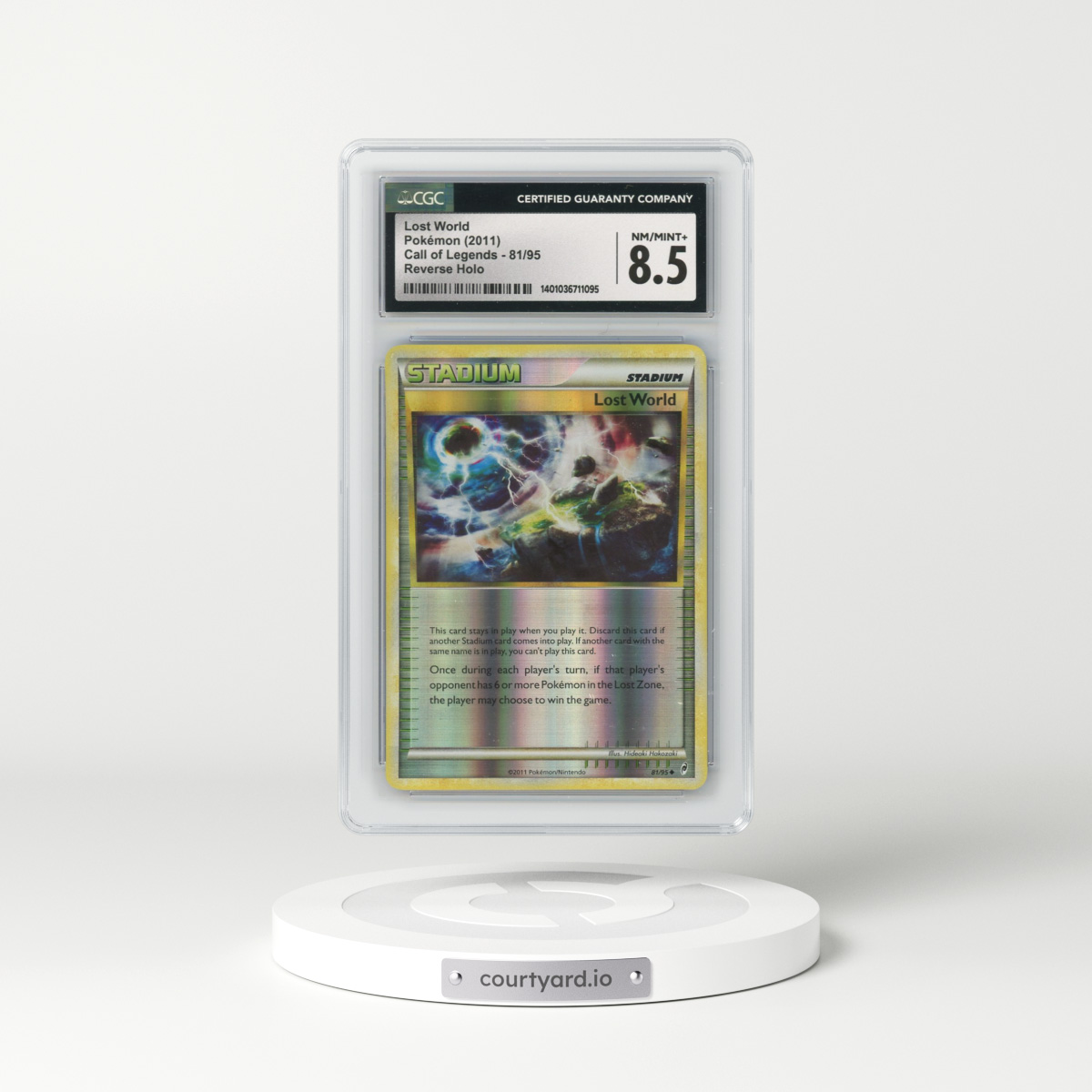 2011 Call of Legends #81/95 Lost World - Reverse Holo (CGC 8.5 NM-MT+)