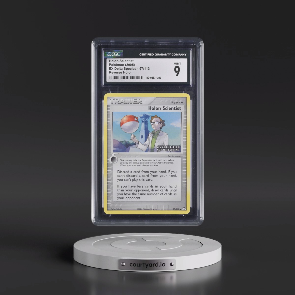 2005 EX Delta Species #97/113 Holon Scientist - Reverse Holo (CGC 9 MINT)