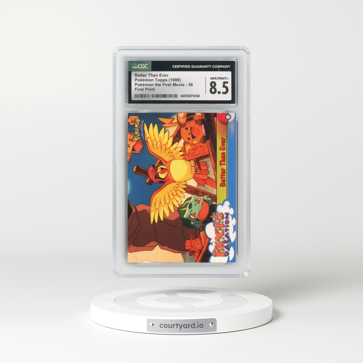 1999 Pokémon the First Movie #56 Better Than Ever - First Print (Blue Topps Logo) (CGC 8.5 NM-MT+)