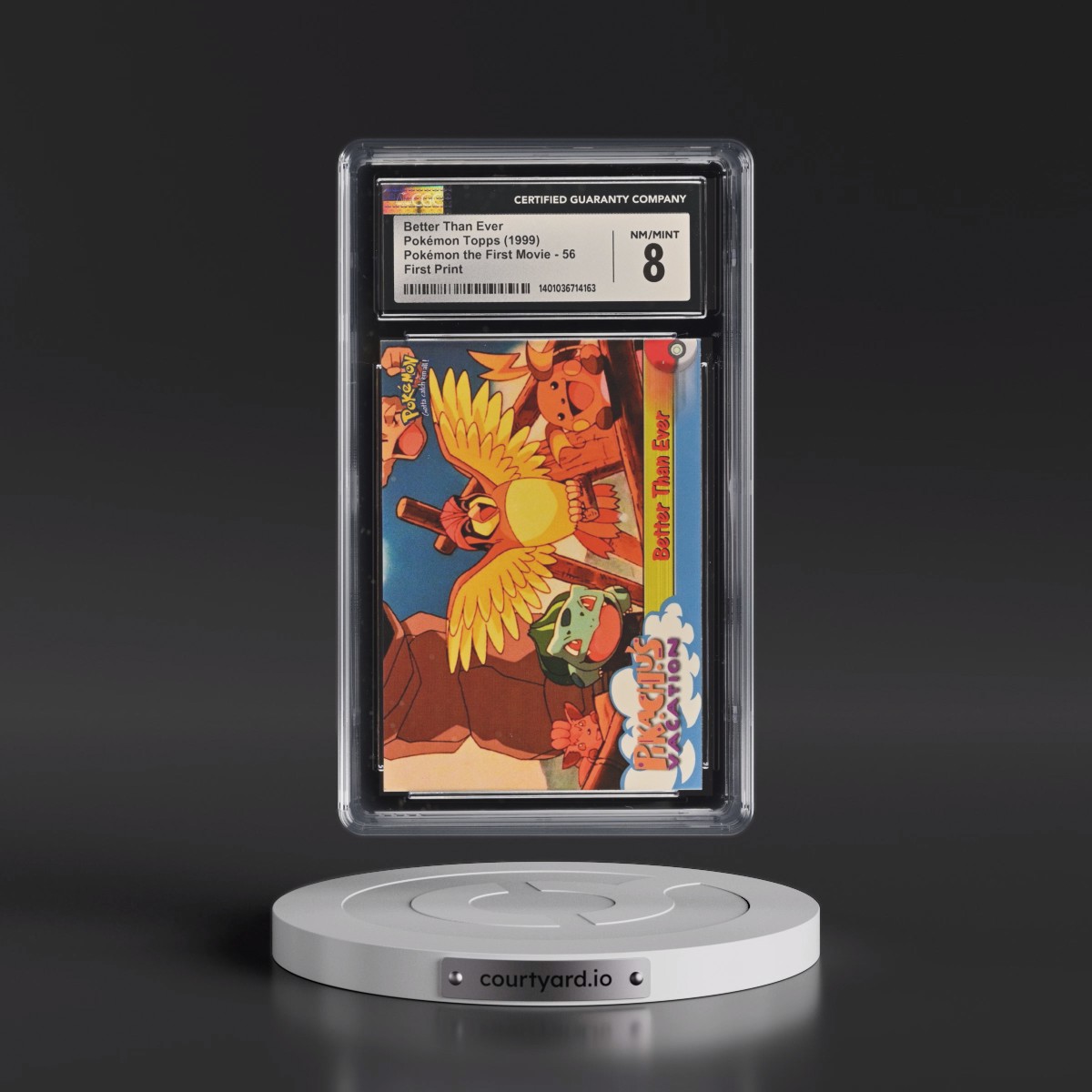 1999 Pokémon the First Movie #56 Better Than Ever - First Print (Blue Topps Logo) (CGC 8 NM-MT)