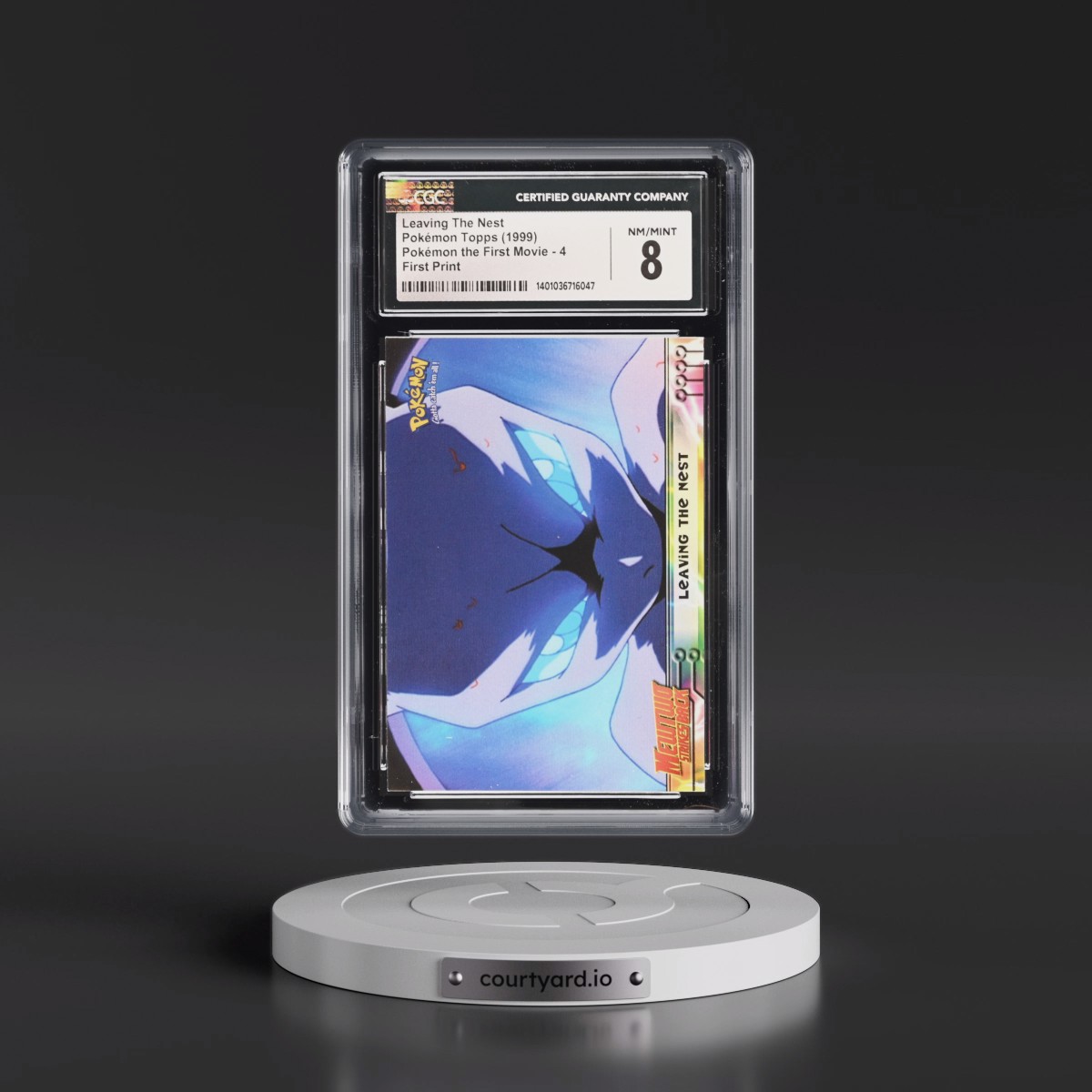 1999 Pokémon the First Movie #4 Leaving The Nest - First Print (Blue Topps Logo) (CGC 8 NM-MT)