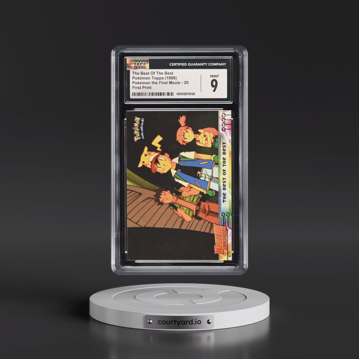 1999 Pokémon the First Movie #20 The Best Of The Best - First Print (Blue Topps Logo) (CGC 9 MINT)