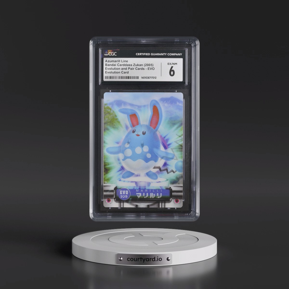 2004 Gold & Silver #EVO Azumarill Line - Evolution Card (Lenticular) (CGC 6 EX-NM)