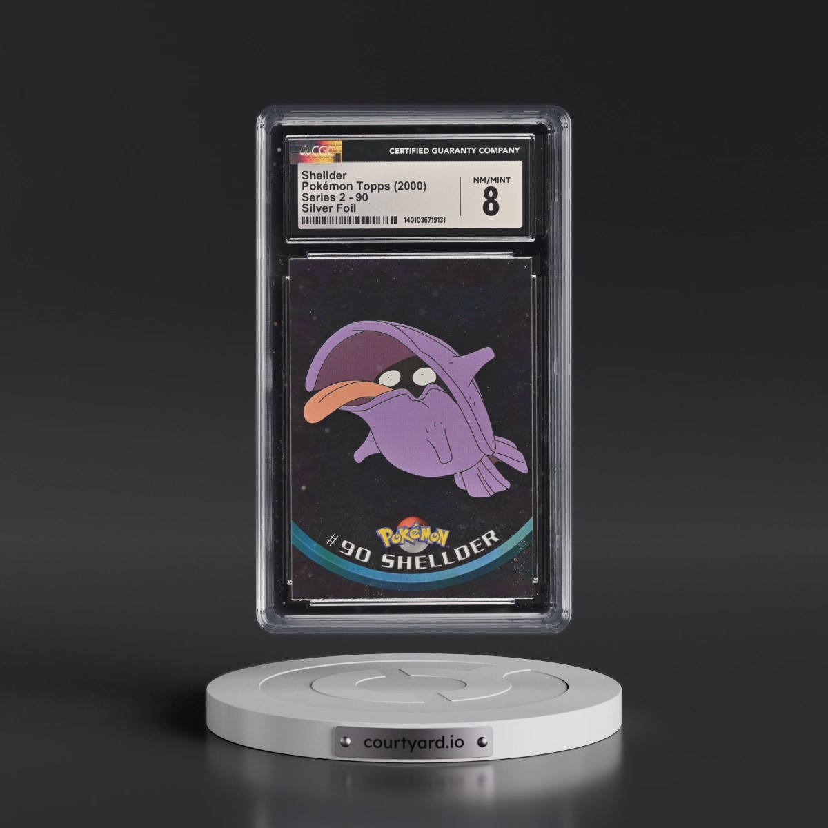 1999 Series 2 (Oval Nintendo Seal) #90 Shellder - Silver Foil (CGC 8 NM-MT)