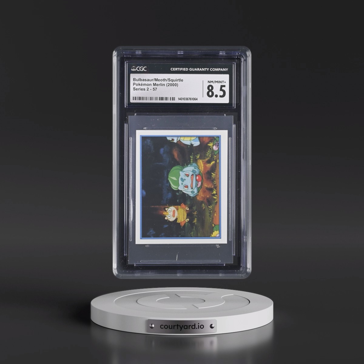 2000 Series 2 #57 Bulbasaur/Meoth/Squirtle (CGC 8.5 NM-MT+)