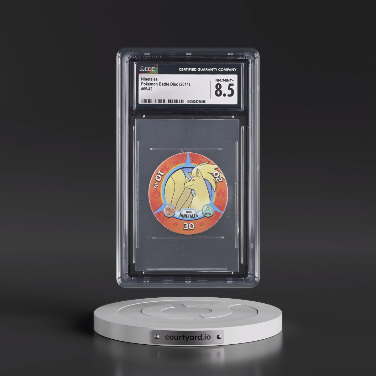 2011 Pokémon Battle Disc (2011) - English #09/42 Ninetales (CGC 8.5 NM-MT+)