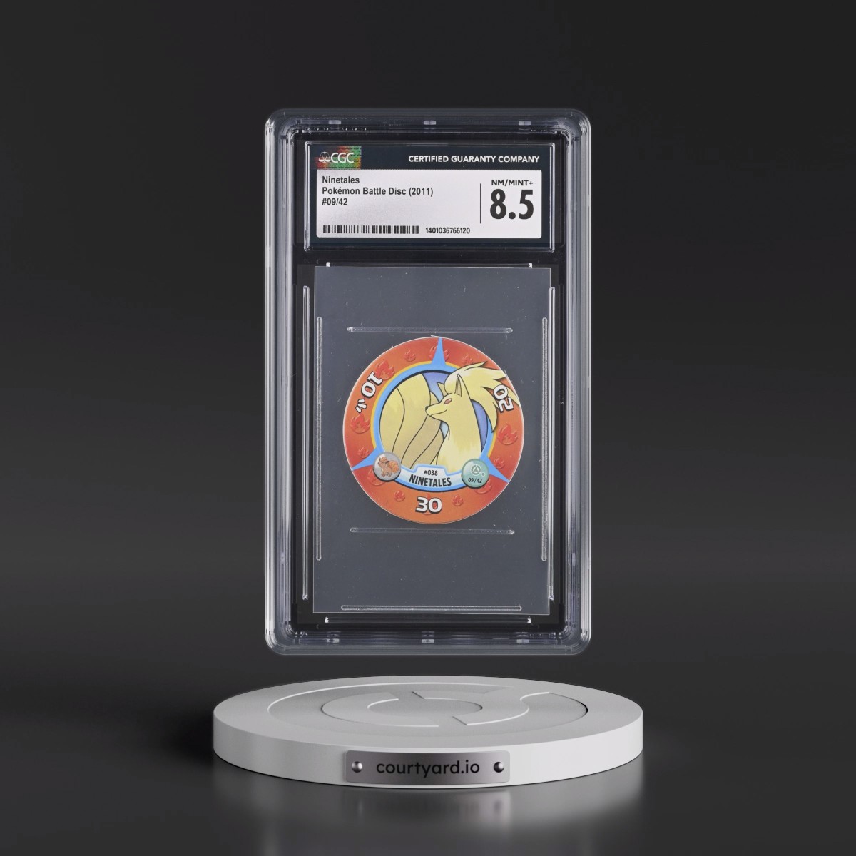 2011 Pokémon Battle Disc (2011) - English #09/42 Ninetales (CGC 8.5 NM-MT+)