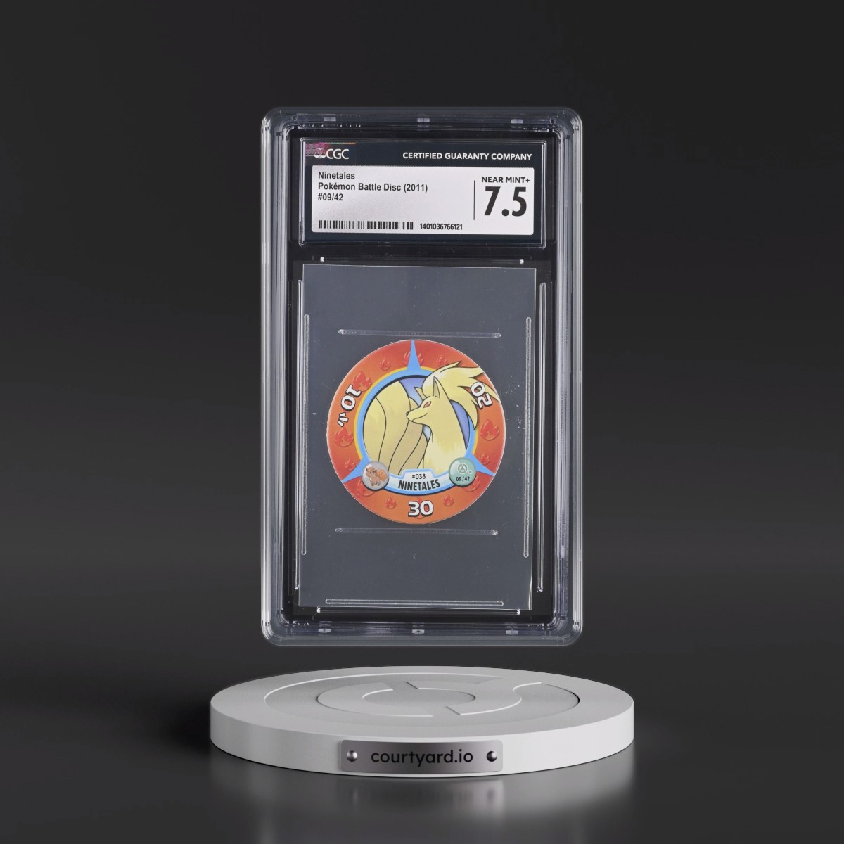 2011 Pokémon Battle Disc (2011) - English #09/42 Ninetales (CGC 7.5 NM+)