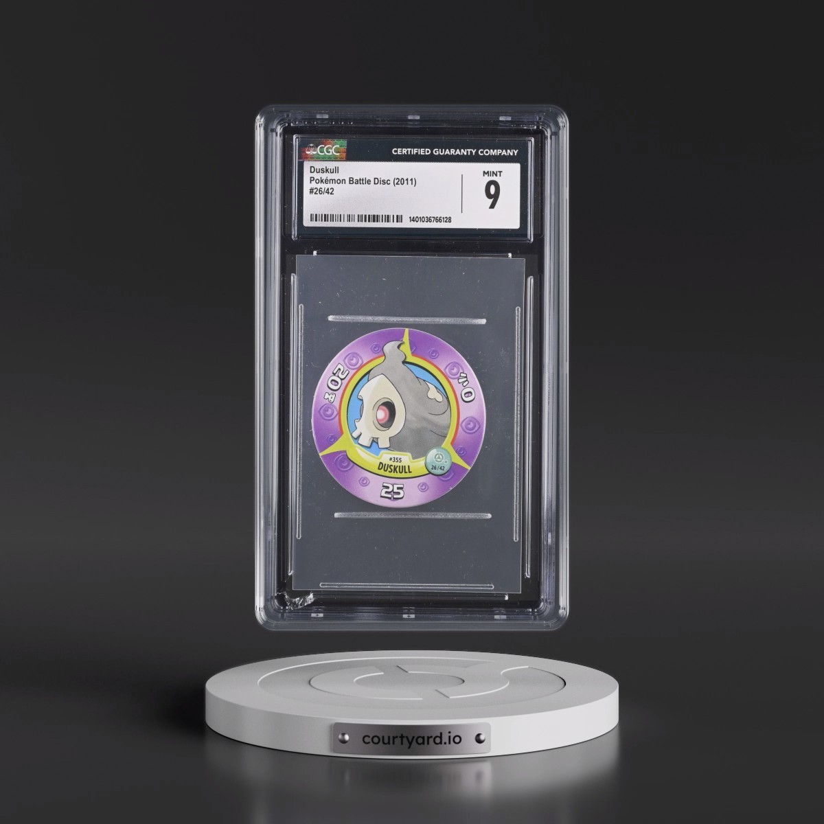 2011 Pokémon Battle Disc (2011) - English #26/42 Duskull (CGC 9 MINT)