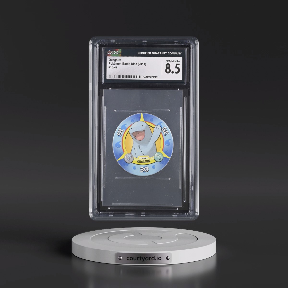 2011 Pokémon Battle Disc (2011) #13/42 Quagsire (CGC 8.5 NM-MT+)