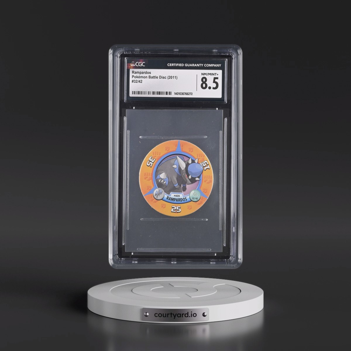 2011 Pokémon Battle Disc (2011) #32/42 Rampardos (CGC 8.5 NM-MT+)