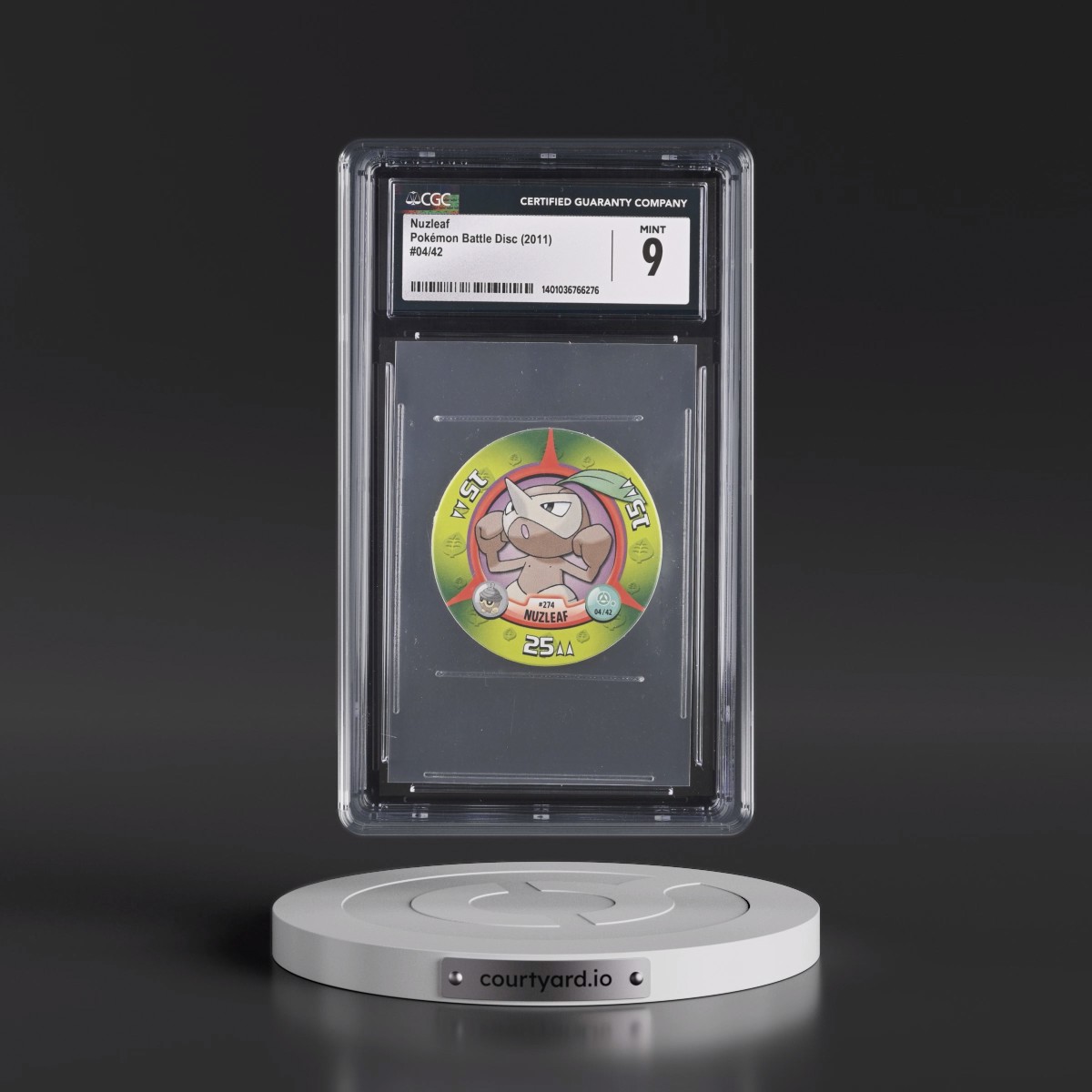 2011 Pokémon Battle Disc (2011) #04/42 Nuzleaf (CGC 9 MINT)