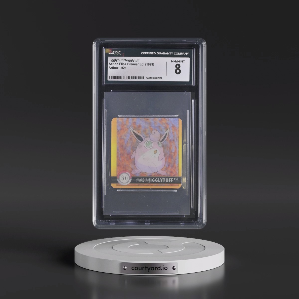 1999 Action Flipz Premier Edition (Artbox) - English #21 Jigglypuff/Wigglytuff (CGC 8 NM-MT)