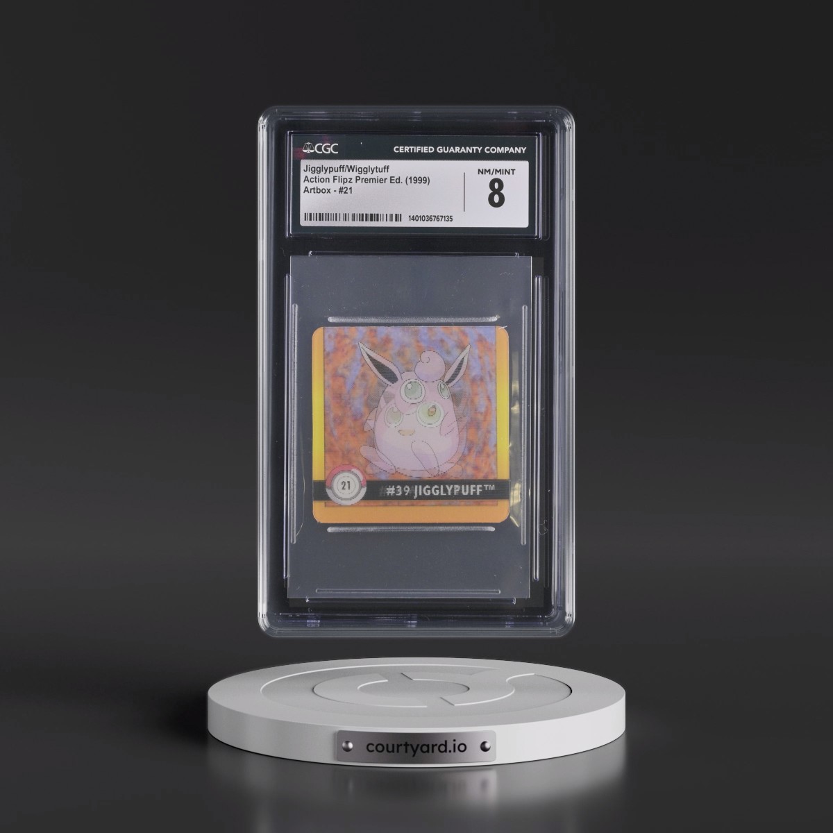 1999 Action Flipz Premier Edition (Artbox) - English #21 Jigglypuff/Wigglytuff (CGC 8 NM-MT)