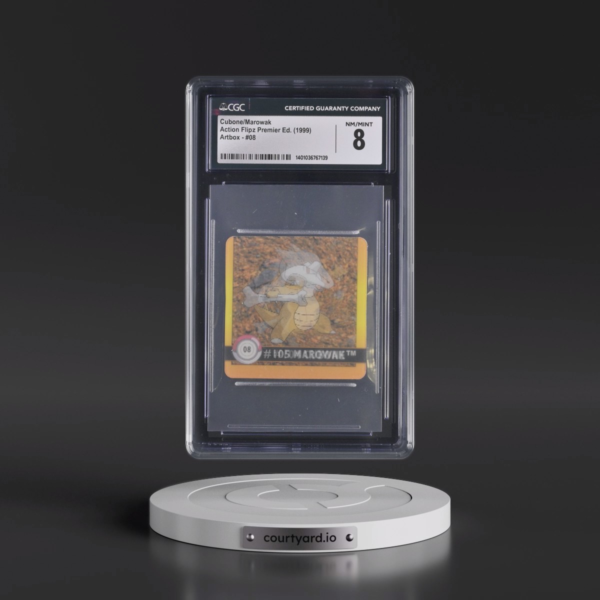 1999 Action Flipz Premier Edition (Artbox) - English #08 Cubone/Marowak (CGC 8 NM-MT)