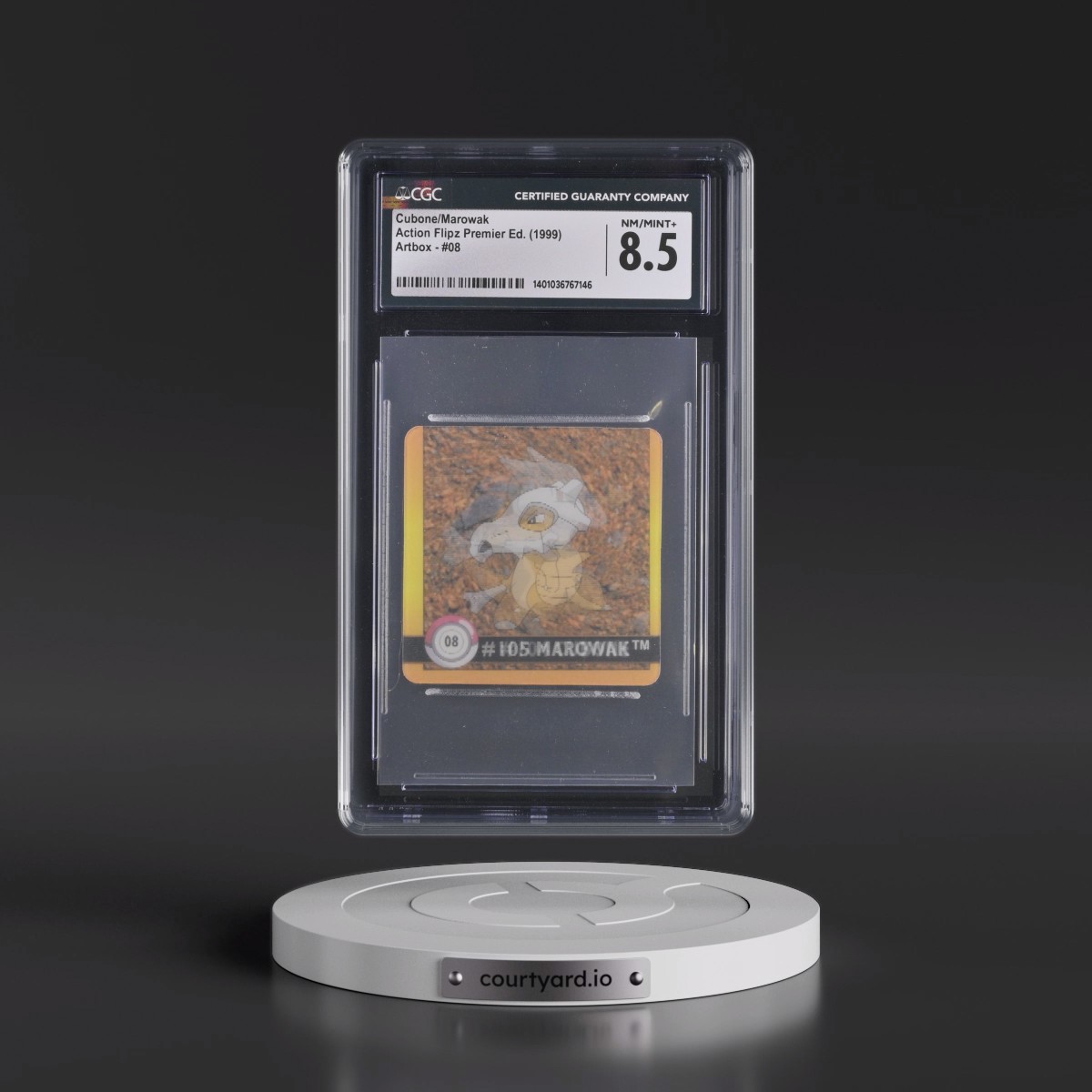 1999 Action Flipz Premier Edition (Artbox) - English #08 Cubone/Marowak (CGC 8.5 NM-MT+)