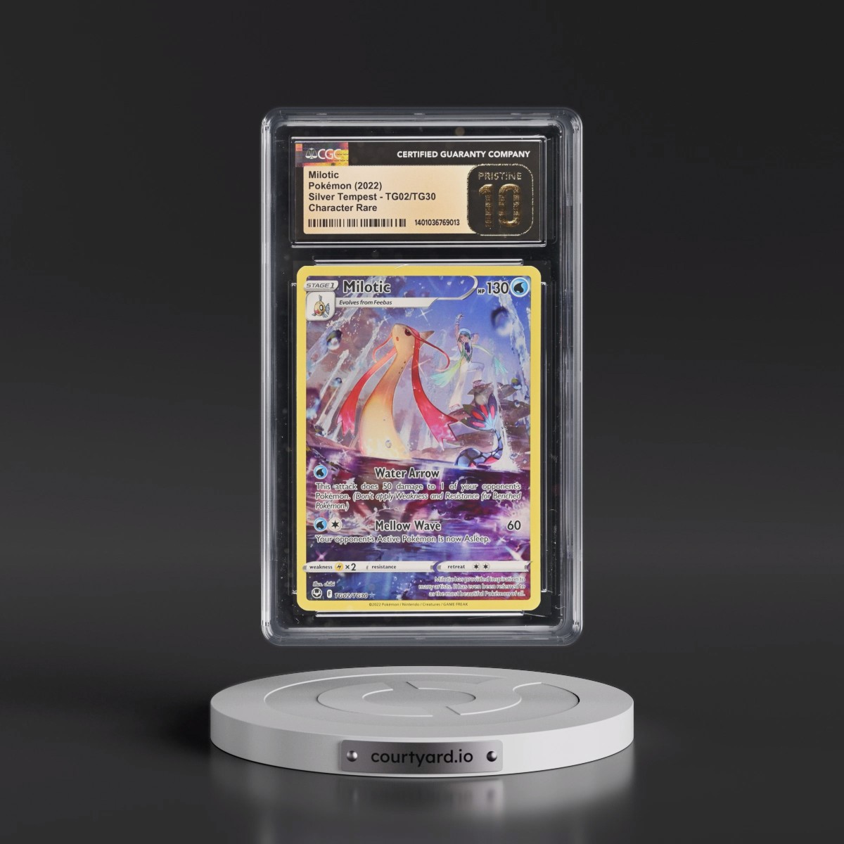 2022 Silver Tempest #TG02/TG30 Milotic - Trainer Gallery Holo (CGC 10 PRISTINE)