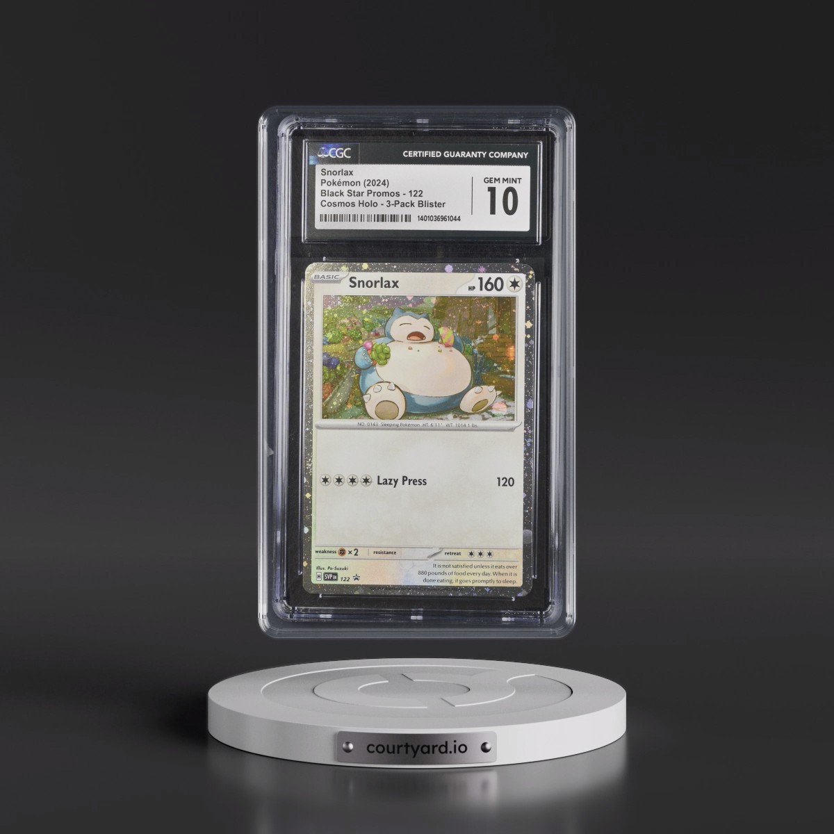 2023 Black Star Promos - Scarlet & Violet SVP EN Snorlax - Twilight Masquerade 3-Pack Blister (Cosmos Holo) #122 CGC 10