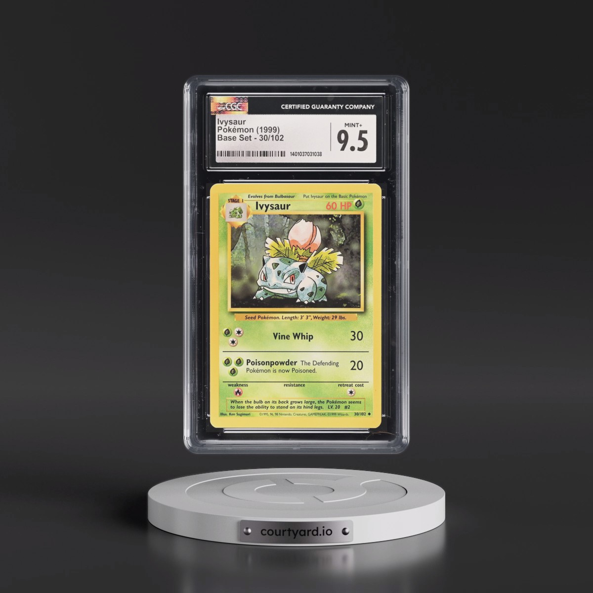 1999 Base Set #30/102 Ivysaur (CGC 9.5 MINT+)