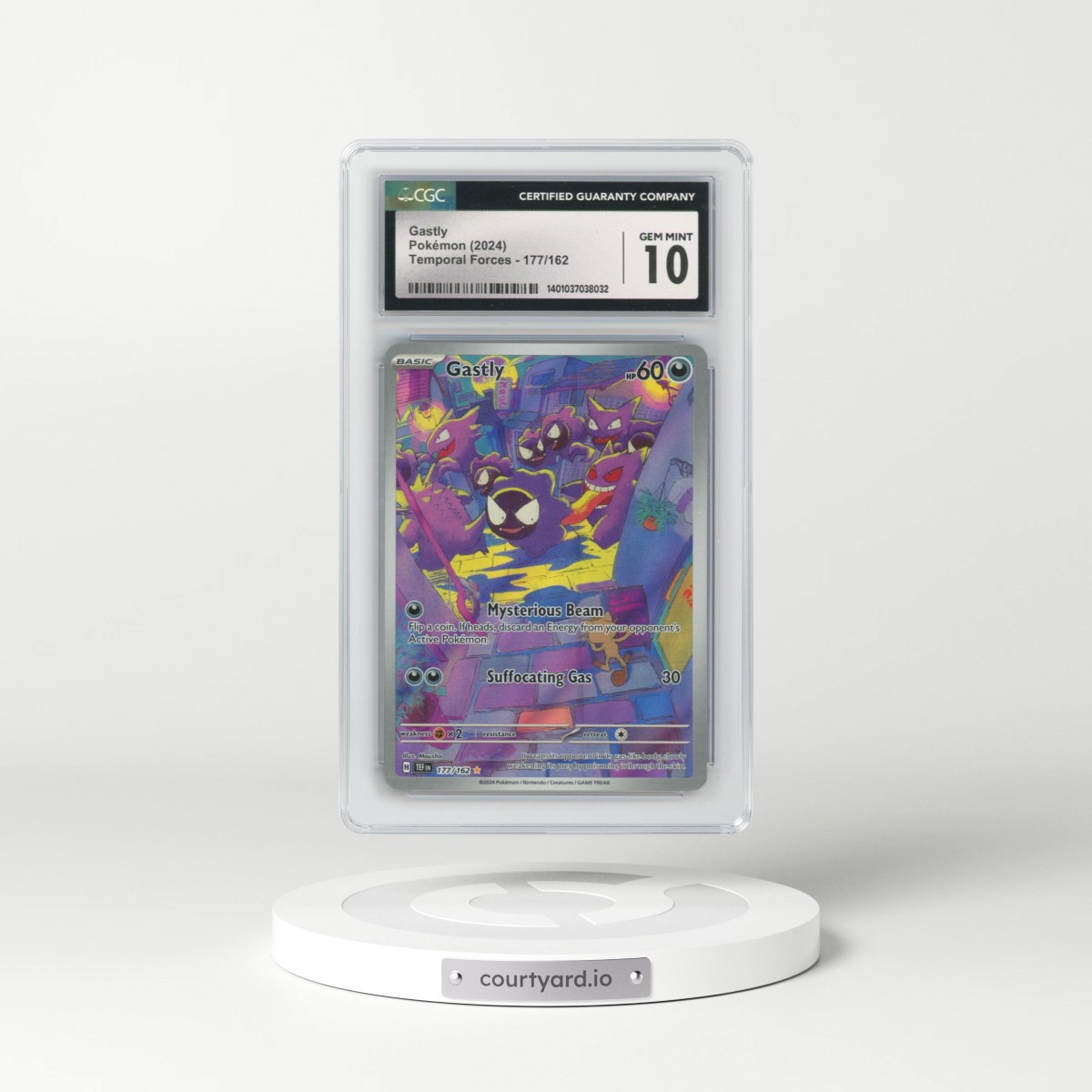 2023 Temporal Forces - TEF EN #177/162 Gastly - Illustration Rare (CGC 10 GEM MINT)