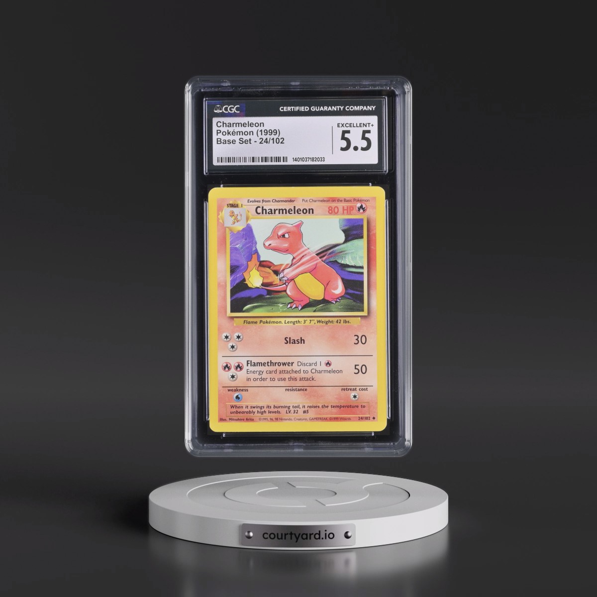 1999 Base Set #24/102 Charmeleon (CGC 5.5 EX+)