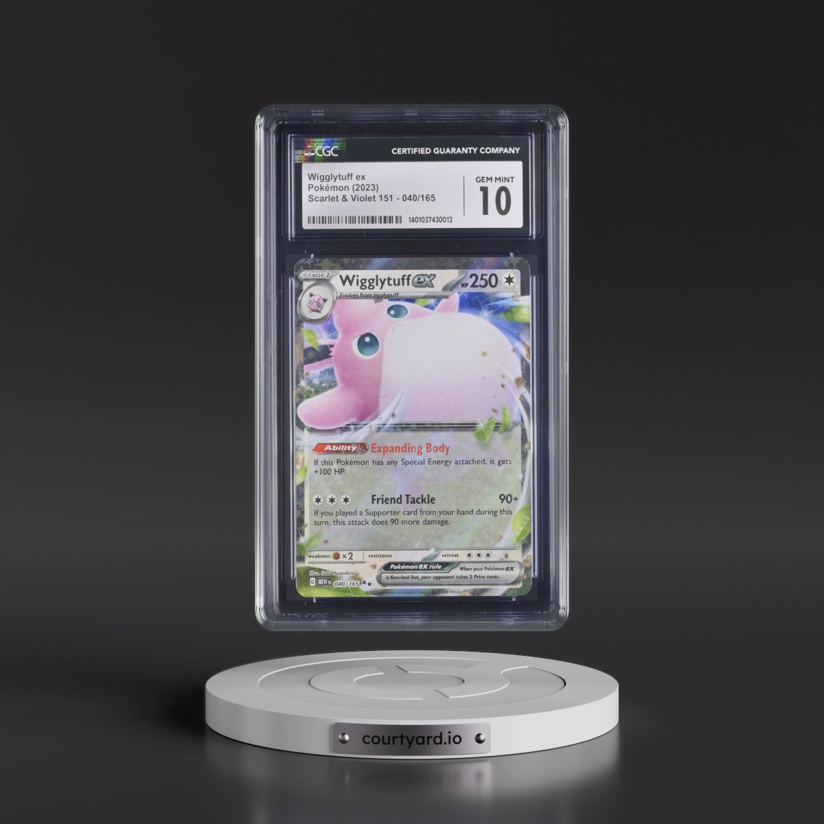 2023 Scarlet & Violet 151 - MEW EN #040/165 Wigglytuff ex - Holo (CGC 10 GEM MINT)