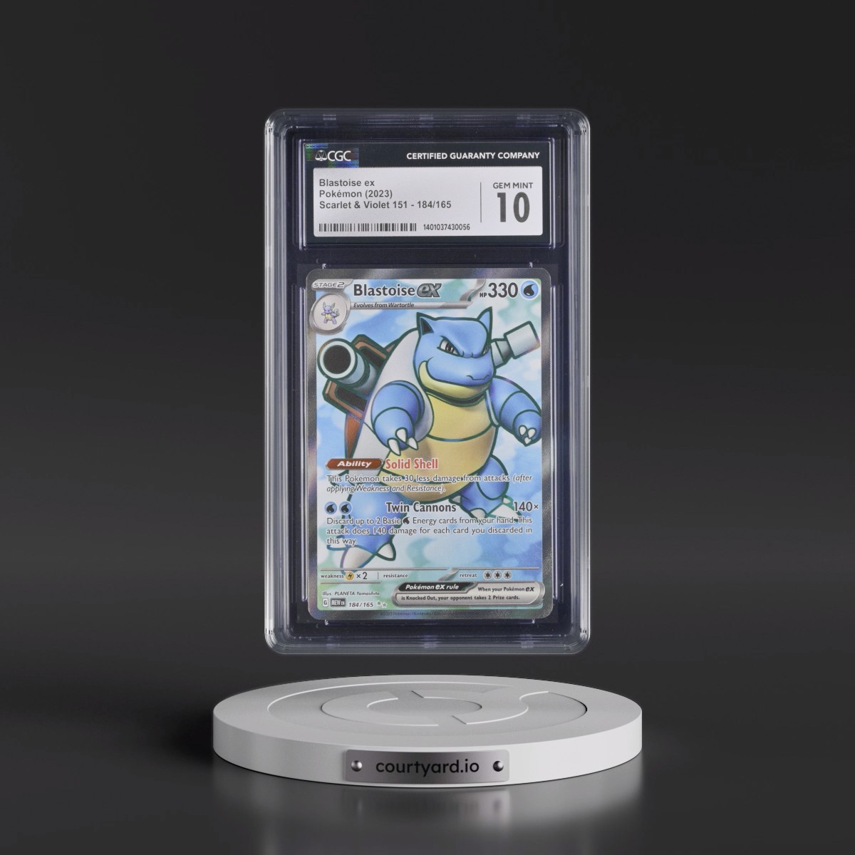 2023 Scarlet & Violet 151 - MEW EN #184/165 Blastoise ex - Ultra Rare Holo (CGC 10 GEM MINT)
