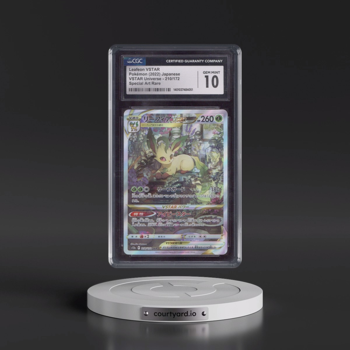2022 VSTAR Universe #210/172 Leafeon VSTAR - Special Art Rare Holo (CGC 10 GEM MINT)
