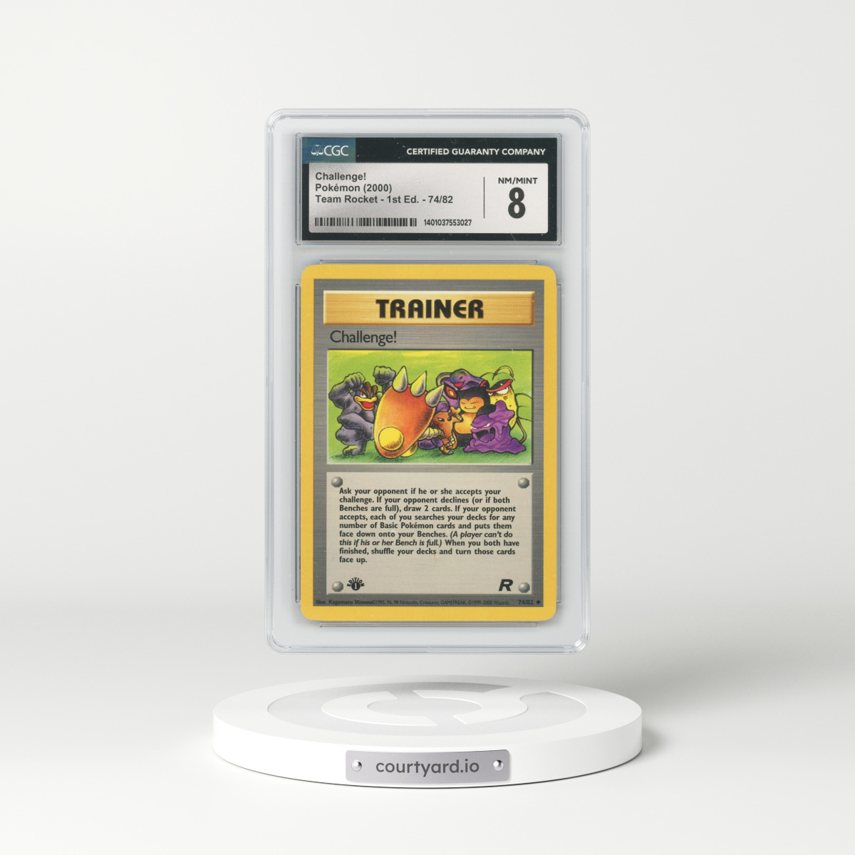 2000 Team Rocket #74 Challenge! - 1st Edition (CGC 8 NM-MT)