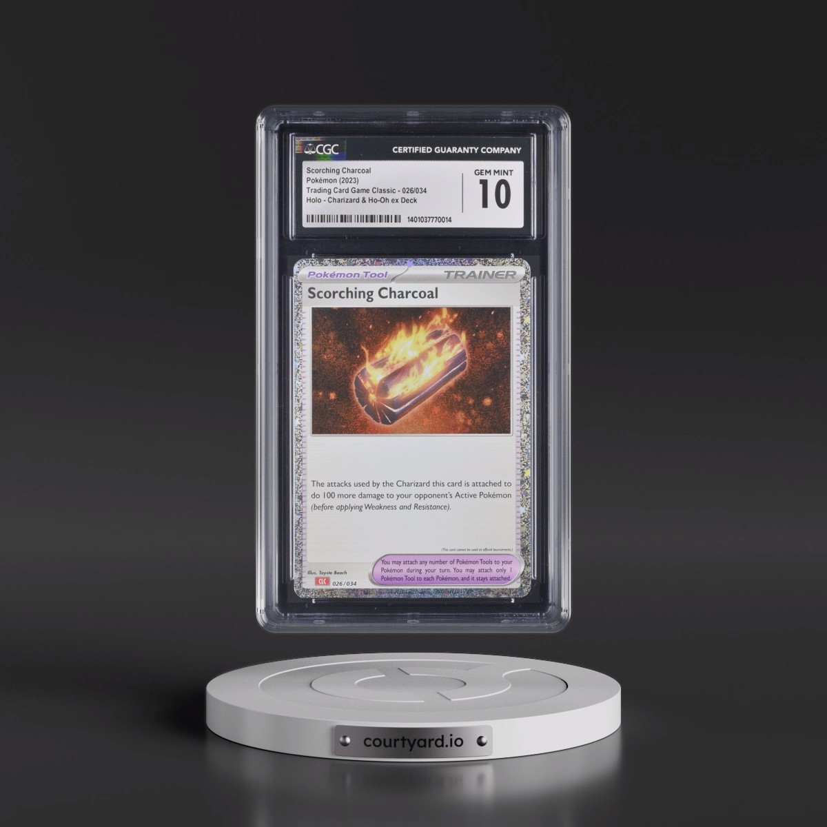 2023 Trading Card Game Classic - CLV, CLC, CLB Scorching Charcoal - Charizard & Ho-Oh ex Deck - CLC Holo #026/034 CGC 10