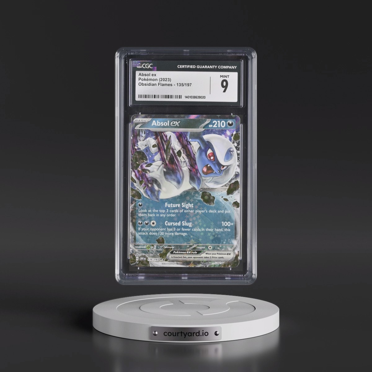 2023 Obsidian Flames - OBF EN #135/197 Absol ex - Holo (CGC 9 MINT)