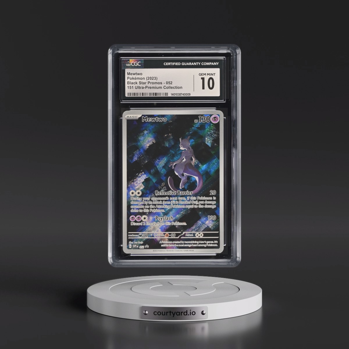 2023 Black Star Promos - Scarlet & Violet SVPEN #052 Mewtwo - 151 Ultra-Premium Collection (Holo) (CGC 10 GEM MINT)