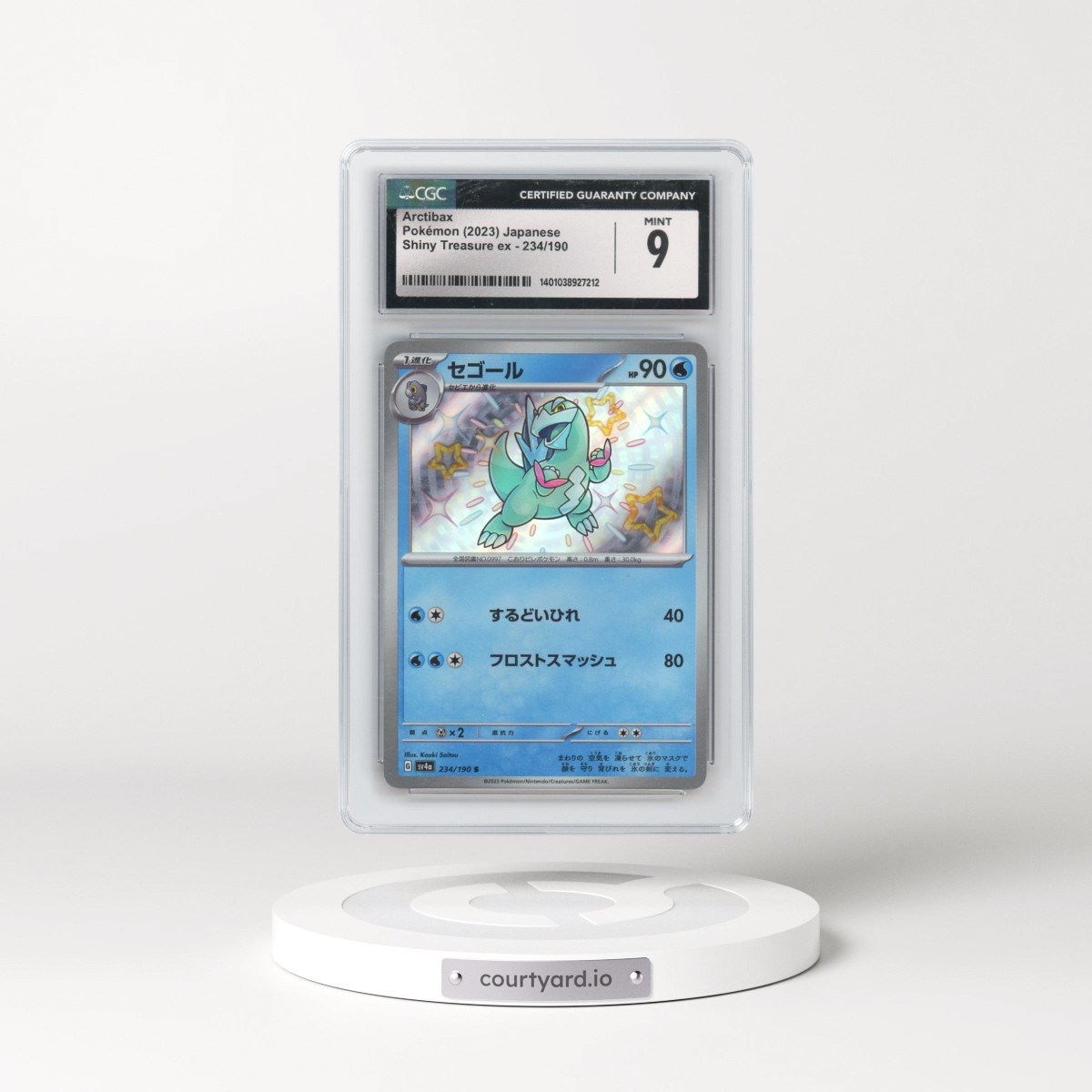 2023 Shiny Treasure ex #234/190 Arctibax - Shiny Rare Holo (CGC 9 MINT)