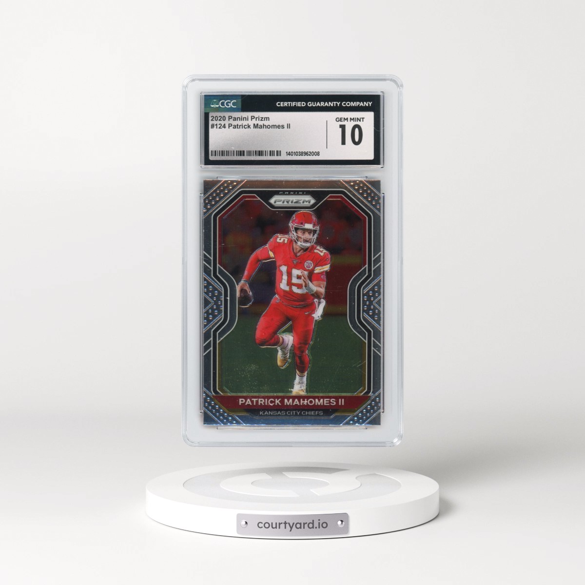 2020 Panini Prizm #124 Patrick Mahomes II (CGC 10 GEM MINT)