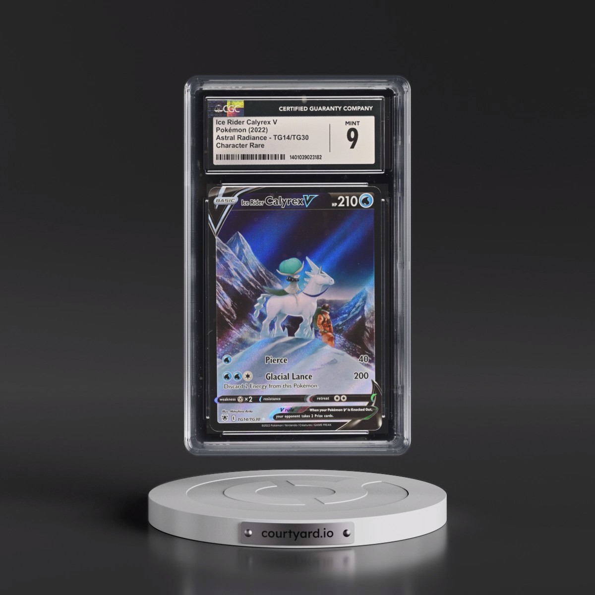Astral Radiance #TG14/TG30 Ice Rider Calyrex V - Trainer Gallery Holo (CGC 9 MINT)