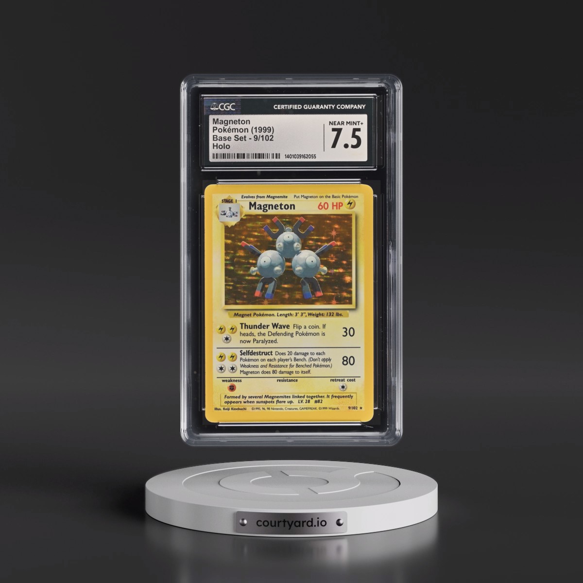 1999 Base Set #9/102 Magneton - Holo (CGC 7.5 NM+)